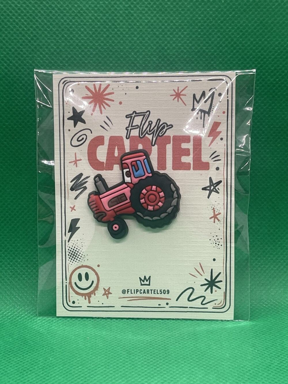 Disney Pixar Cars Tractor Cow PVC Rubber Hat Pin Collectible